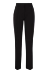 Sportmax Jersey Trousers With Back Pockets And Belt Loops In Black