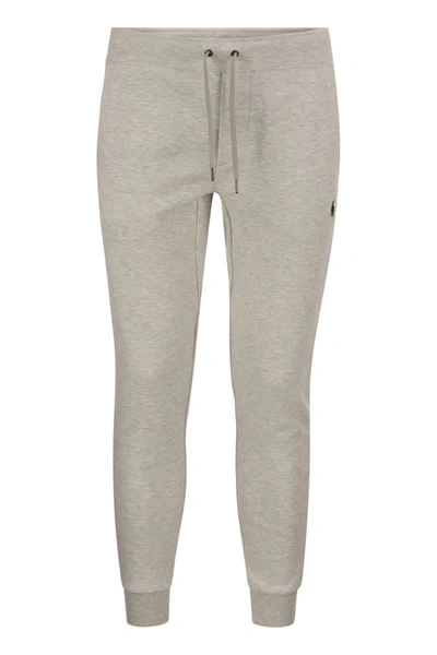 Polo Ralph Lauren Double-knit Jogger In Light Grey