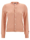 Comme Des Garçons Play Knitwear Cardigan Small Heart In Pink