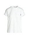 Brunello Cucinelli Bead-embellished Stretch-cotton Jersey T-shirt In White