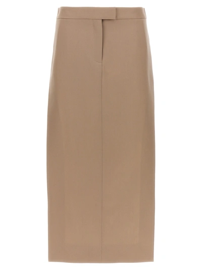 Attico Midi Skirt Skirts Beige