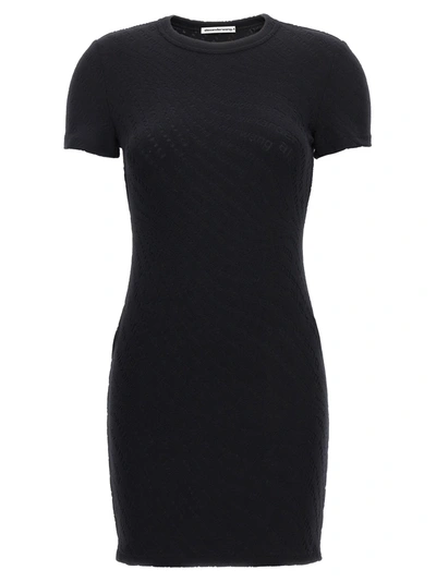 Alexander Wang T Logo Dress Dresses In Black