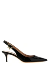 GIANVITO ROSSI PATENT LEATHER SLINGBACK PUMPS