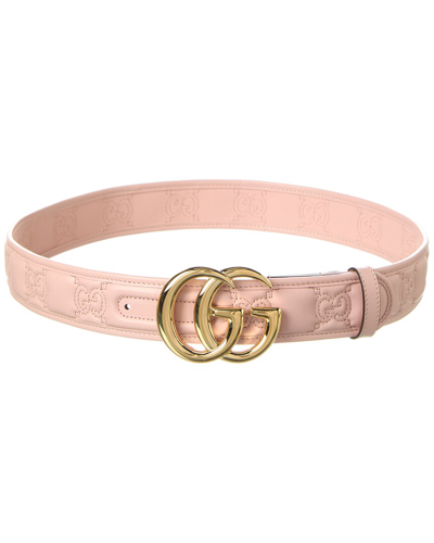 Gucci Leather Belt In Pink