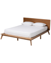 BAXTON STUDIO BAXTON STUDIO WHEATLEY MID-CENTURY MODERN PLATFORM BED