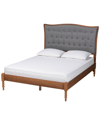 Baxton Studio Hawthorn Classic & Traditional Queen Size Platform Bed