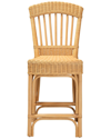 Baxton Studio Barito Modern Bohemian Rattan Counter Stool
