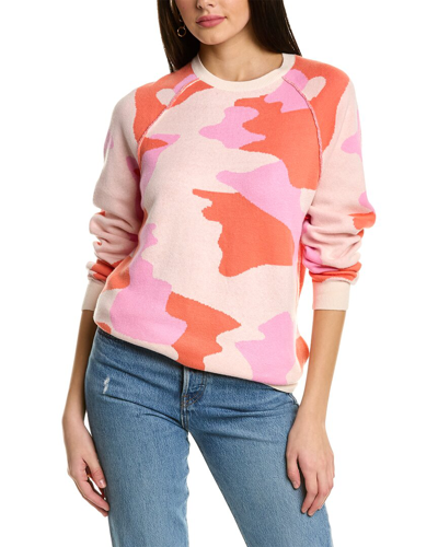 Wispr Camo Silk-blend Sweater In Pink