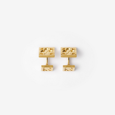 Burberry Gold-plated Rose Monogram Cufflinks