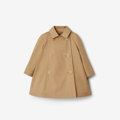 Burberry Kids'  Childrens Cotton Trench Coat In Archive Beige