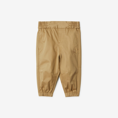 Burberry Kids'  Childrens Cotton Trousers In Archive Beige