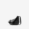 Burberry Knight Small Leather Shoulder Bag In Black
