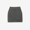 BURBERRY BURBERRY HOUNDSTOOTH NYLON BLEND MINI SKIRT