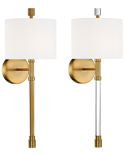 CRYSTORAMA CRYSTORAMA RACHEL 1-LIGHT VIBRANT GOLD WALL SCONCE