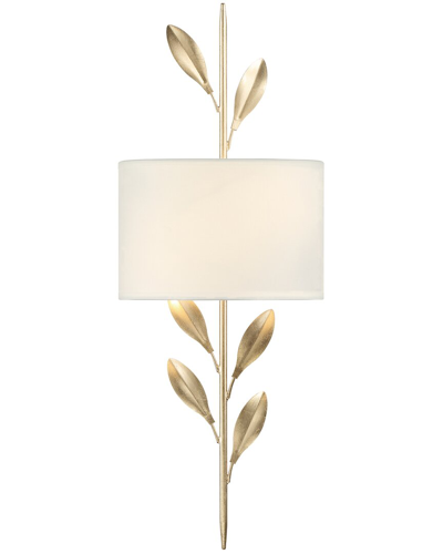 Crystorama Broche 2-light Antique Gold Sconce