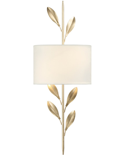 CRYSTORAMA CRYSTORAMA BROCHE 2-LIGHT ANTIQUE GOLD SCONCE