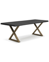 Urbia Brooks 116in X Base Dining Table In Black