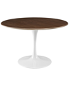 MODWAY MODWAY LIPPA 47IN ROUND WALNUT DINING TABLE