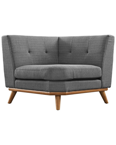 Modway Engage Fabric Corner Chair In Gray