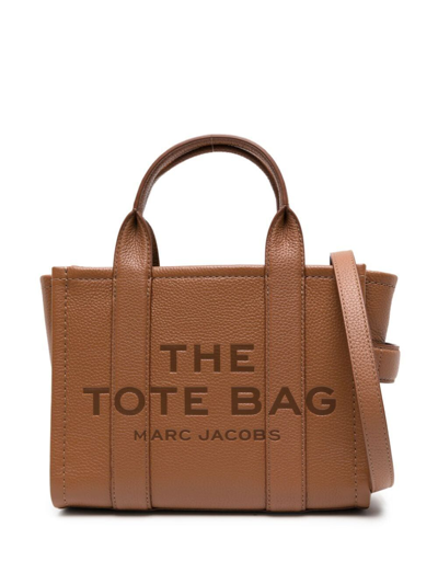 Marc Jacobs The Leather Small Tote Bag Argan Oil In Brown