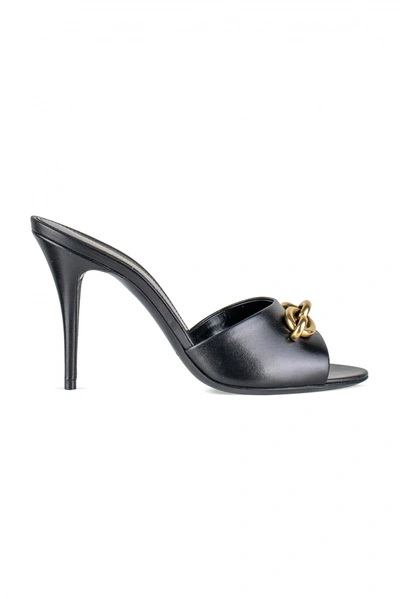 Saint Laurent Mules Le Maillon In Black