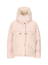 Gucci Puffer-jacke Aus Gg Baumwollcanvas In Vanilla Pink
