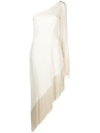 TALLER MARMO TALLER MARMO AVENTADOR FRINGED CRÊPE LONG DRESS