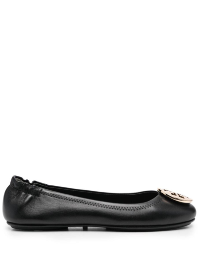 TORY BURCH TORY BURCH MINNIE LEATHER BALLET FLATS