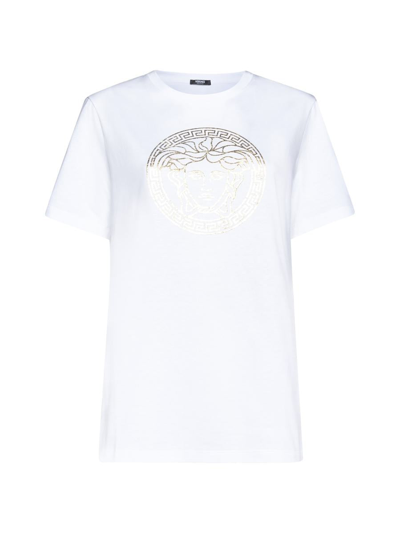 Versace T-shirts And Polos In White