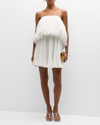 ACLER VARLEY BILLOWING PLEATED MINI DRESS