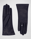 AGNELLE INESBAGUE CRYSTAL & LEATHER GLOVES