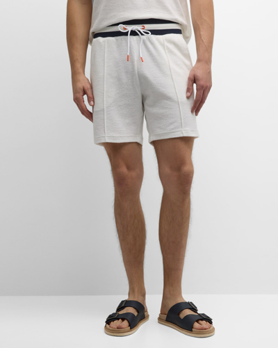 Swims Men's Lido Terry Pull-on Shorts In White