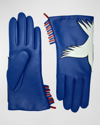Agnelle Freedom Classic Leather Gloves In Gitane