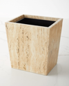 Pigeon & Poodle Bowen Rectangle Wastebasket, Natural In Natural
