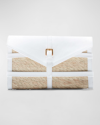 Altuzarra Watermill Envelope Clutch In Natural/white
