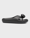 Loewe X Paula's Ibiza Foam Bubble Slides In Black