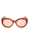 TOM FORD LILY-02 55MM TINTED CAT EYE SUNGLASSES