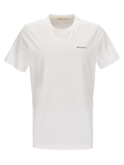 MARNI MARNI LOGO EMBROIDERY T-SHIRT