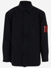 44 Label Group Denim Overshirt With Lighter Holder In Black