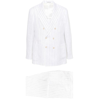 Brunello Cucinelli Suits In White/black