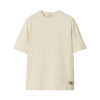Burberry Ekd Cotton Jersey T-shirt In Neutrals