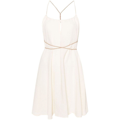 Caravana Mahahual Mini Dress In Neutrals