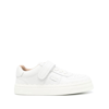 Chloé Lauren Scalloped Leather Sneaker In White