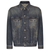 Dolce & Gabbana Stretch Light Blue Wash Denim Jacket In Blue