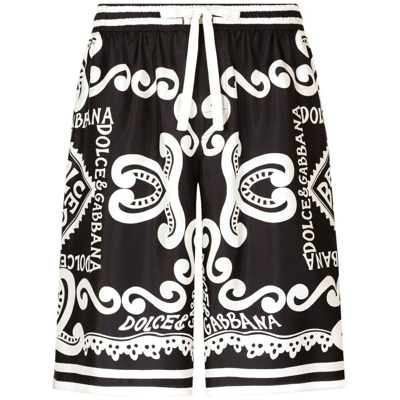 Dolce & Gabbana Pants In Black/white