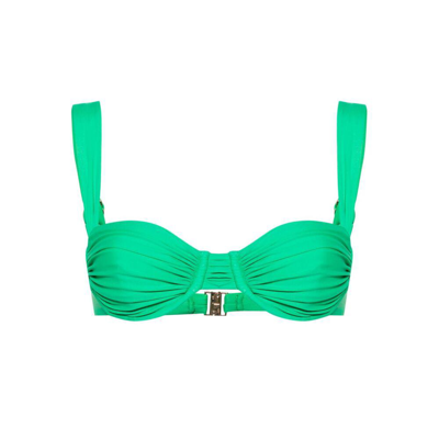 Faithfull The Brand Sol Bikini Top In Green
