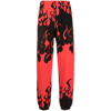 Gallery Dept. Ak Tapered Printed Cotton-jersey Sweatpants In Black/red