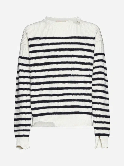 Marni Sweater In Black,white