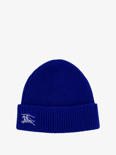 Burberry Ekd Beanie In Blue