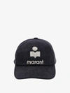Isabel Marant Solid Color Tyron Cap With Embroidered Logo In Grey
